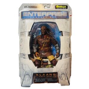 STAR TREK Enterprise Broken Bow KLAANG KLINGON WARRIOR 6” Figure 2002 Art Asylum